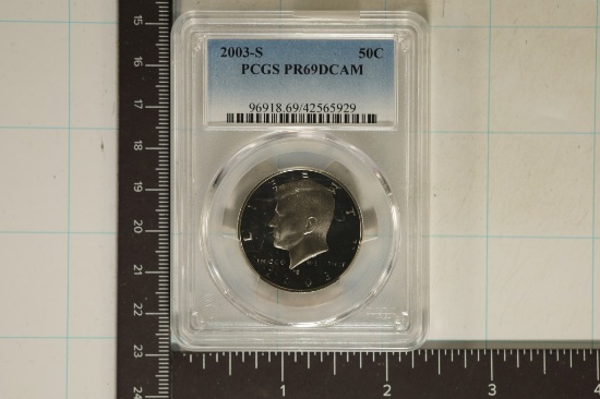 2003-S KENNEDY HALF DOLLAR PCGS PR69 DCAM