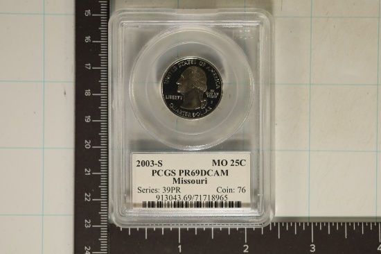 2003-S MISSOURI QUARTER PCGS PR69 DCAM