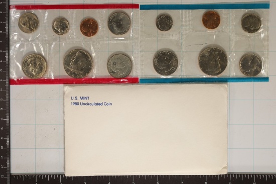 1980 US MINT SET (UNC) P/D/S (WITH ENVELOPE)