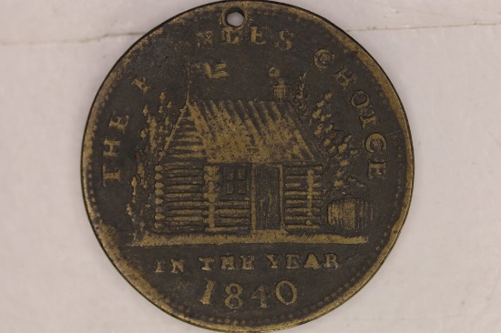 1840 HARD TIMES TOKEN MAJOR GENERAL WH