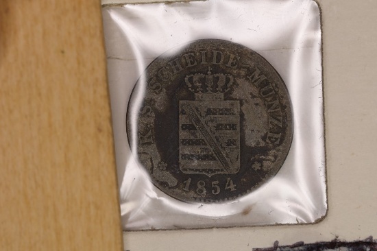 1854-F SAXONY GERMAN SILVER 2 NEU GROSCHEN-20