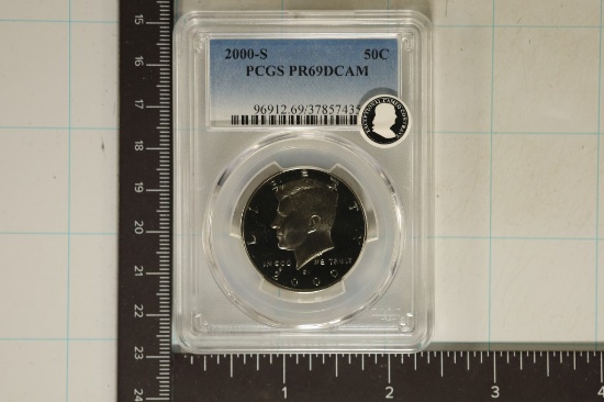 2000-S KENNEDY HALF DOLLAR PCGS PR69 DCAM