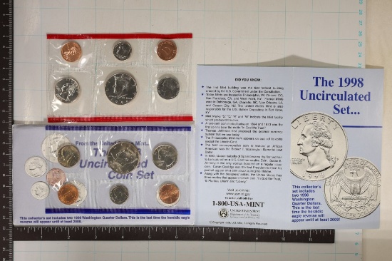 1998 US MINT SET (UNC) P/D (WITH ENVELOPE)