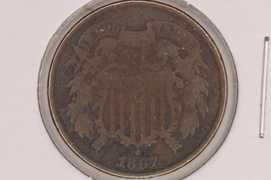 1867 US TWO CENT PIECE
