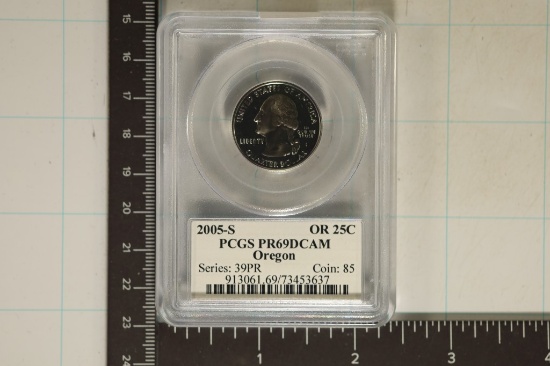 2005-S OREGON QUARTER PCGS PR69 DCAM