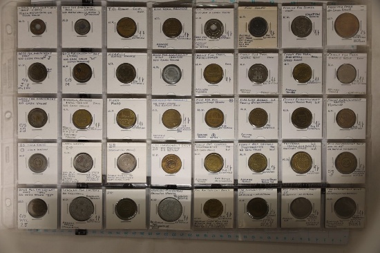 40 METAL ARCADE / AMUSEMENT PARK TOKENS: