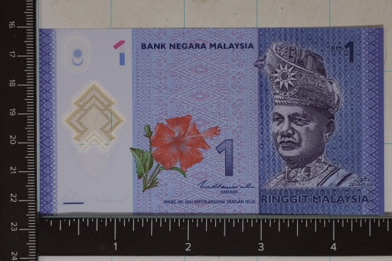 CRISP UNC POLYMER MALAYSIA 1 RINGGIT BILL