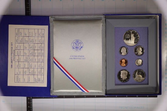 1986 US PRESTIGE PROOF SET LIBERTY NO CERT