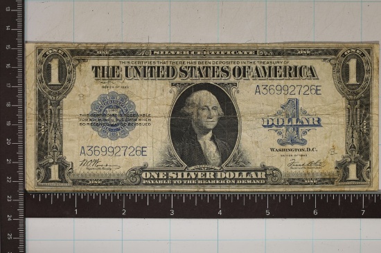 1923 LARGE SIZE US $1 SILVER CERTIFICATE BLUE SEAL