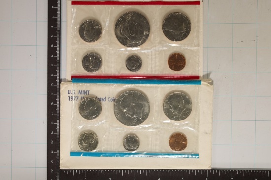 1977 US MINT SET (UNC) P/D (WITH ENVELOPE)