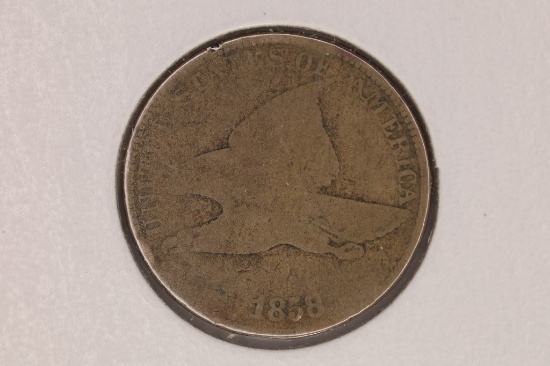 1858 FLYING EAGLE CENT (LARGE LETTER)