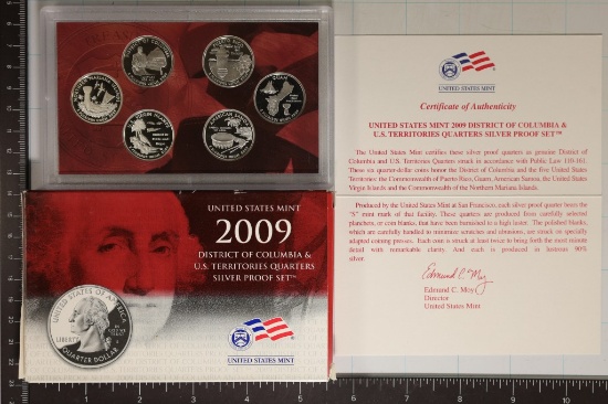 2009 SILVER US 50 STATE QUARTERS PROOF SET