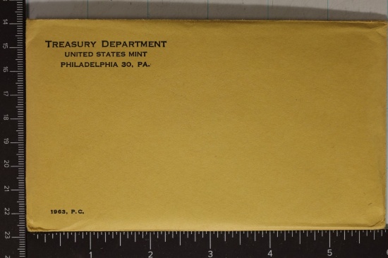 1963 US SILVER PROOF SET (WITH ENVELOPE) UNOPENED
