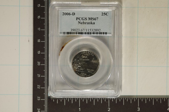 2006-D NEBRASKA QUARTER PCGS MS67