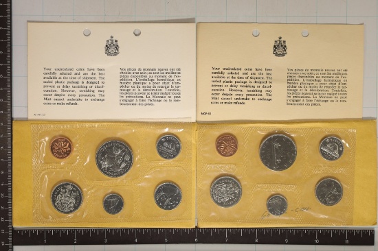2 CANADA (PF LIKE) SETS: 1968 AND 1970 WITH