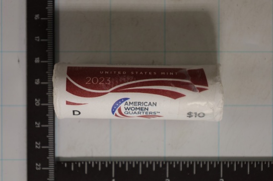 2023-D SOLID DATE $10 ROLL OF EDITH KANAKA
