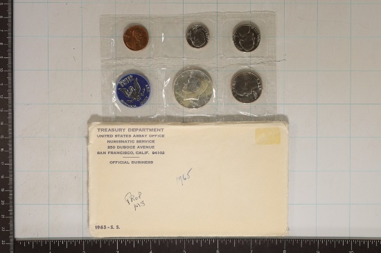 1965 US SPECIAL MINT SET WITH ENVELOPE