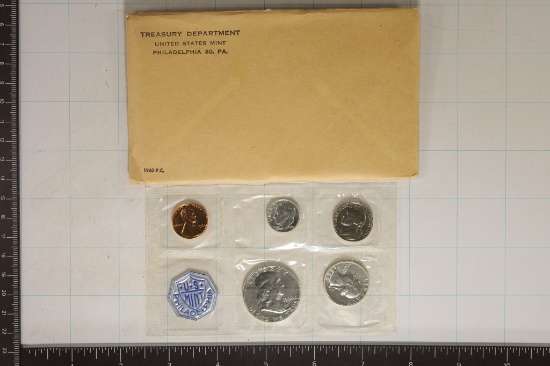 1960 US SILVER PROOF SET (WITH ENVELOPE)