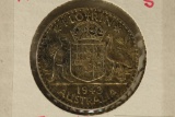 1943 AUSTRALIA SILVER 1 FLORIN .3364 OZ. ASW