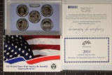 2010 US 50 STATE QUARTERS PROOF SET WITH BOX &
