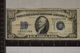 1934-C US TEN DOLLAR SILVER CERTIFICATE BLUE SEAL