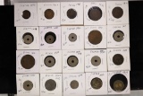 20-ASSORTED FRANCE COINS: 1854-1923. 3-TWO
