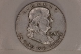 1957-D SILVER FRANKLIN HALF DOLLAR