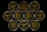 10-GOLD GILDED 2024 TRUMP 