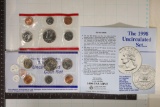 1998 US MINT SET (UNC) P/D (WITH ENVELOPE)