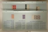 6-US POSTAGE BLOCKS OF 4 STAMPS EACH: FOUR 3 CENT,