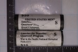 2 SOLID DATE $10 ROLLS OF AMERICA THE BEAUTIFUL