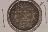 ERROR 1888 BOLIVIA SILVER 20 CENTAVOS DIE CRACK