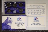 2002 US 50 STATE QUARTERS PROOF SET WITH BOX