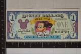 1993 CRISP UNC ONE DISNEY DOLLAR 