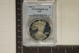 1987-S AMERICAN SILVER EAGLE PCGS PR66 DCAM