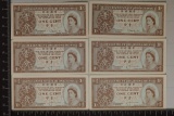 6-CU GOVERNMENT OF HONG KONG 1 CENT BILLS