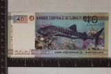 2017 DJIBOUTI CRISP UNC COLORIZED 40 FRANC