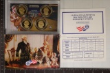 2007 US PRESIDENTIAL DOLLAR 4 COIN PF SET WITH BOX