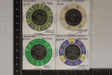 4-SAN JUAN CASINO CHIP WITH METAL INSERTS: 2-