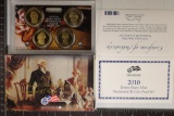 2010 US PRESIDENTIAL DOLLAR 4 COIN PF SET