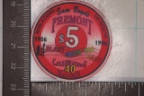 $5 SAM BOYD'S FREMONT CASINO CHIP 1996
