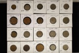 20 ASSORTED MEXICO CENTAVO COINS: 1-1 CENTAVO,