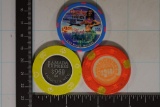 3-$2.50 CENT CASINO CHIPS: NEVADA PALACE,