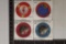 4 PLASTIC CASINO CRUISE TOKENS: 3-$5 & 1-$1