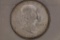 1949-S SILVER FRNAKLIN HALF DOLLAR. AU WITH TONING