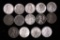18 LINCLON STEEL WAR CENTS: 10-1943-P, 2-1943-D &