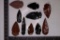 10 ASSORTED ARROWHEADS EACH IS APPORX. 1 1/2