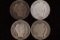 1911, 1912 & 2-1916 SILVER BARBER DIMES