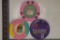3 PLASTIC CASINO COLORIZED GAMING CHIPS: $2 SAHARA