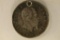 1863 ITALY SILVER 1 LIRE .1235 OZ. ASW WITH HOLE